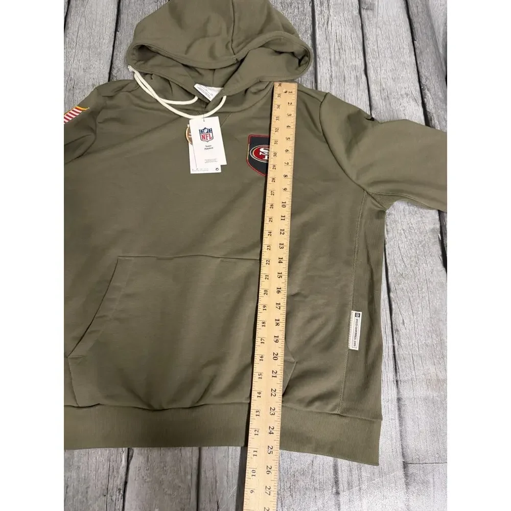 NWT Women’s Nike San Francisco 49ers Salute To Service Hoodie XL Olive